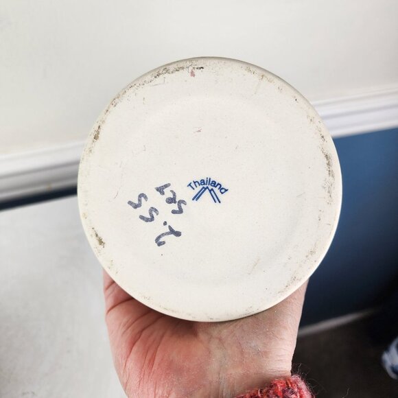 Wax Melt Tea Light Two Piece Blue White Lamp Thailand - Picture 7 of 8